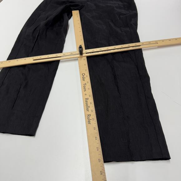 J.Jill Pants Womens X Small Black Pintucked Stretch Slim Leg Linen Blend - Picture 10 of 10